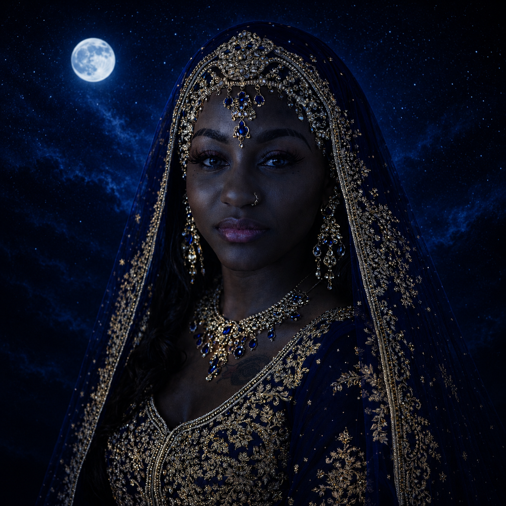 Midnight Empress Vl — Crowned in Midnight Canvas