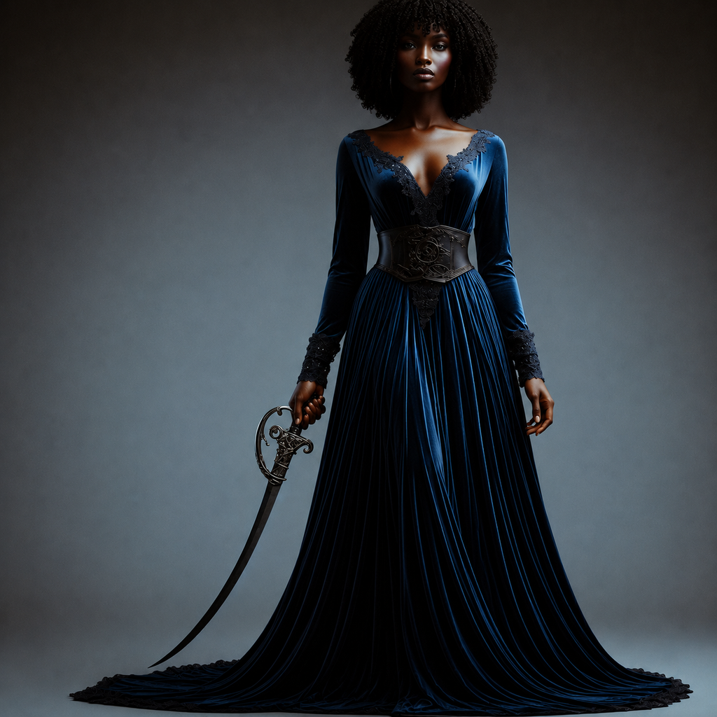 Midnight Empress Vllll — The Velvet Sovereign Canvas