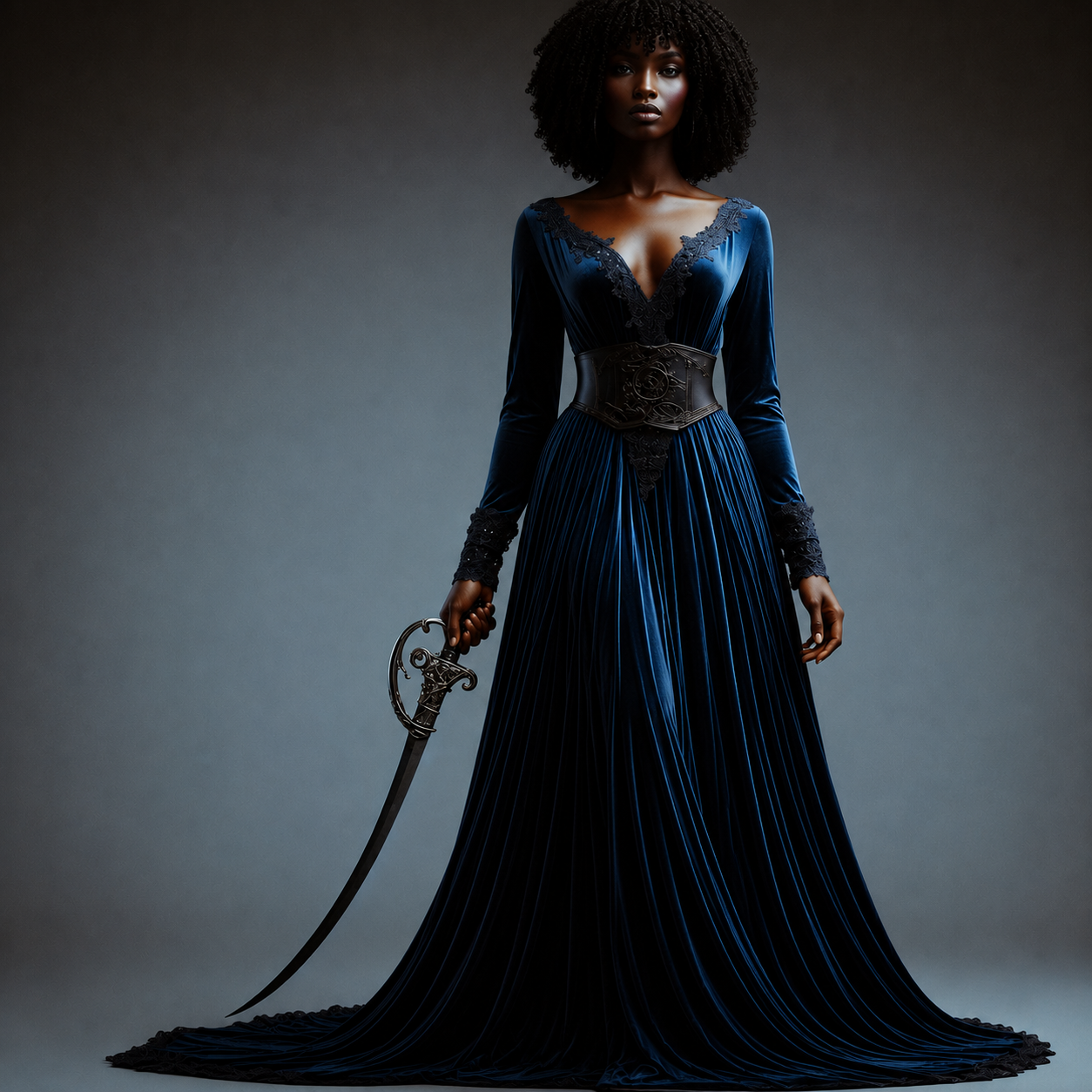 Midnight Empress Vllll — The Velvet Sovereign Canvas