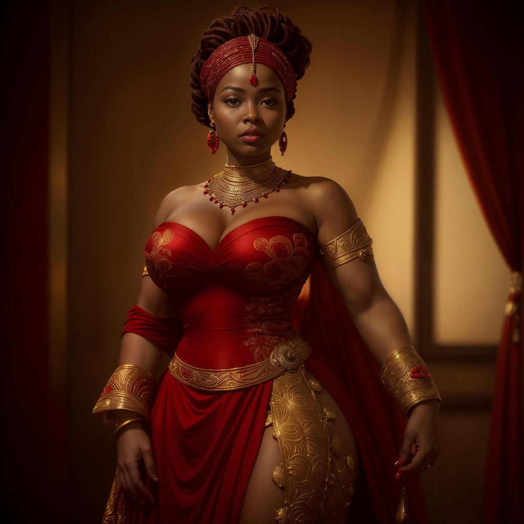 Oya VI — The Red Veil Canvas